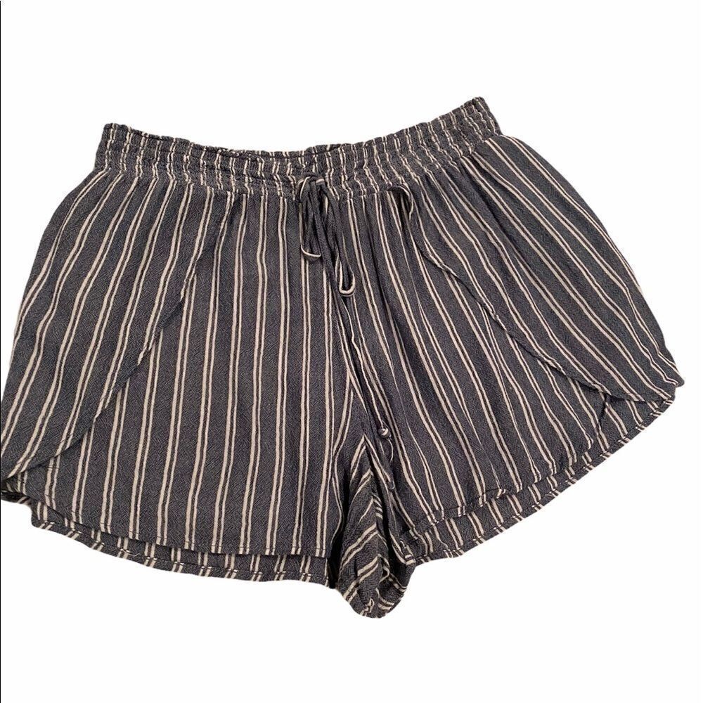 American Eagle Striped Drawstring Shorts Sz Small